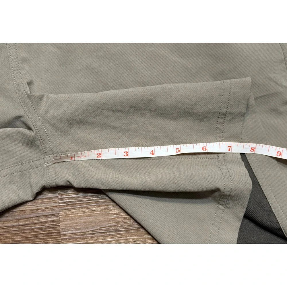 Free Fly Utility Shorts II Mens Khaki Bamboo Charcoal Stretch Hybrid 7